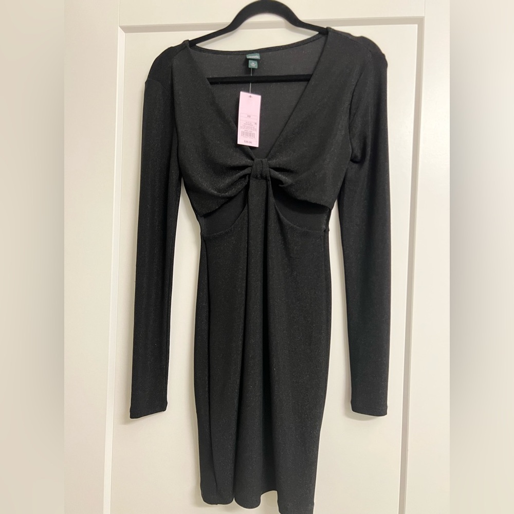 Black dress with cutout